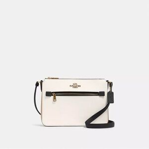 Coach Black and White Crossbody Bag